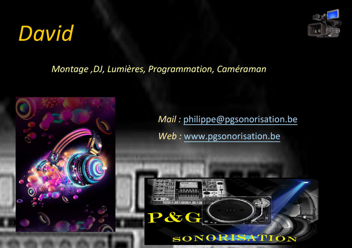 David1_Equipe_Entete_P&G_Sonorisation_jeux_de_lumiere_soiree_DJ_Video_evenements_fetes_Belgique_hainaut_leuze_Tournai_mons